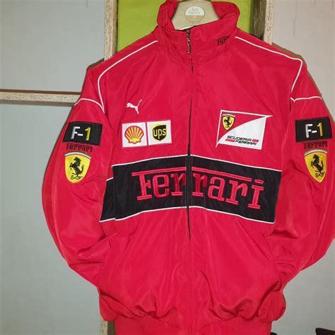 Men S Medium Ferrari F Racing Jacket Only Worn A Depop