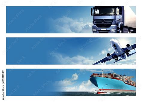 Logistics Banner Stock Photo | Adobe Stock