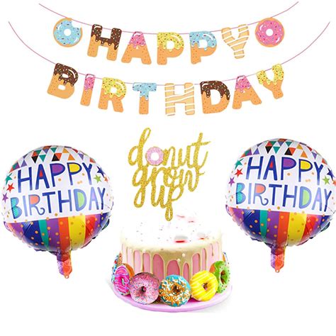 Buy Geloar Donut Grow Up Birthday Party Decorations Supplies Donut