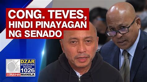 Cong Teves Hindi Pinayagang Makadalo Sa Pagdinig Ng Senado Virtually