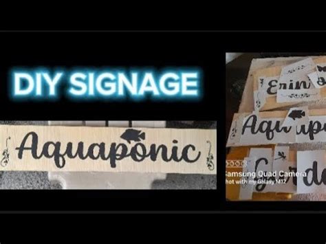 PAANO GUMAWA NG DIY NA SIGNAGE Signage Signagedesign Video Organic