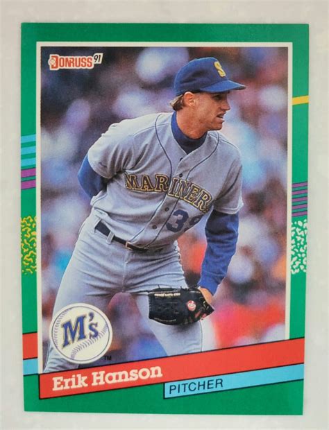 1991 Donruss Erik Hanson 550 Mariners Baseball Card EBay