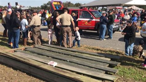 Three people injured after bleachers collapse at parade