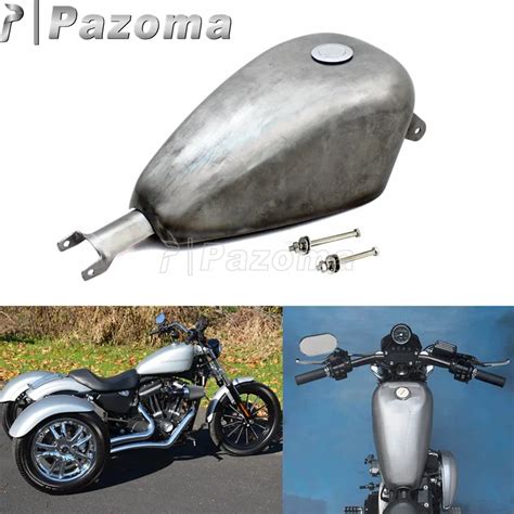 2 4 Gallon Gas Tank Motorcycle Unpainted EFI Fuel Tank For Harley