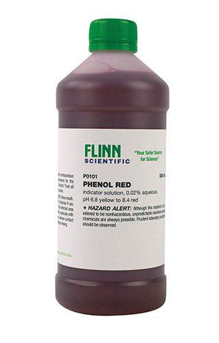 Phenol Red Indicator Solution, 500 mL | Flinn Scientific