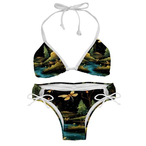 Fireflies Women S Bikini Set With Detachable Sponge And Adjustable