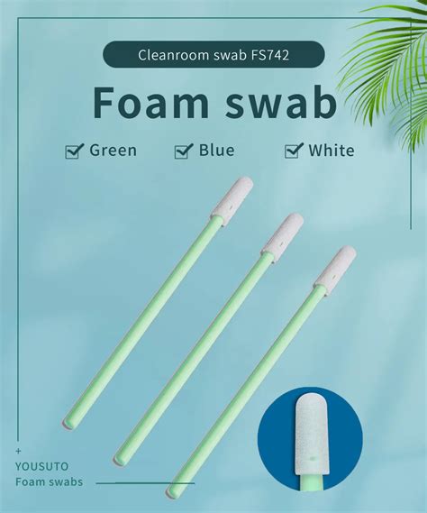 Cleanroom 100ppi Open Cell Polyurethane Foam Swab FS746 Cleaning Swabs