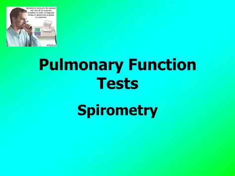 Pdf Pulmonary Function Tests Md Programspirometrycomplete Work Up