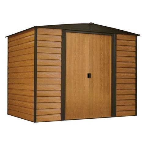 Arrow Woodridge 8 Ft W X 6 Ft D Metal Storage Shed Reviews Wayfair