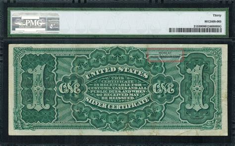 1886 1 Silver Certificate Fr 215 Martha Graded Pmg 30 Very Fine