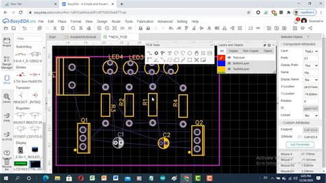 Pcb Ep1 ออกแบบลายวงจรอิเล็กทรอนิกส์ด้วยโปรแกรม Easyeda Youtube