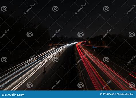 Highway at night stock photo. Image of light, driving - 132415458