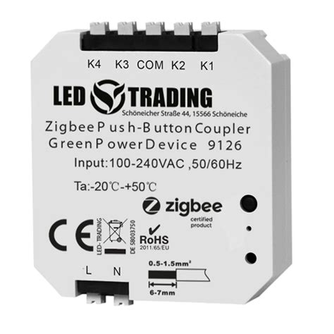 ZigBee Taster Green Power Technolgie Unterputz