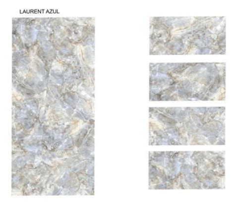 Digital Printing Blue Vitrified Floor Tile 4x2 Thickness 10 15 Mm