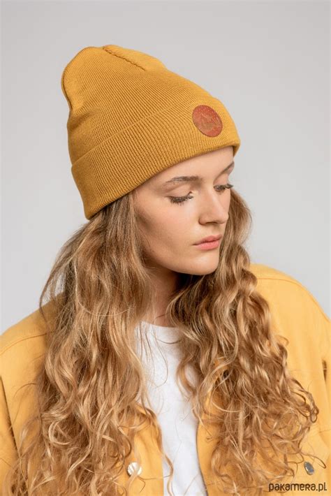 Czapka Beanie Z Bawe Ny Organicznej Musztardowa Pakamera Pl