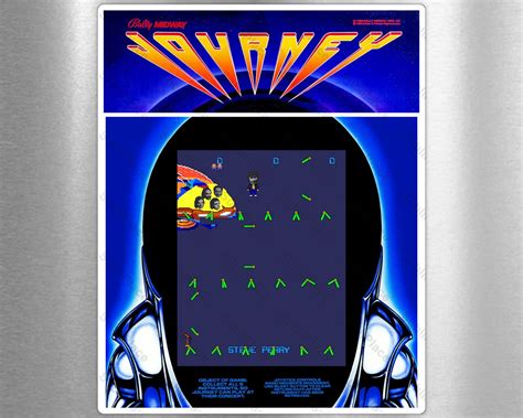 Journey Arcade Game Marquee Bezel And Screenshot 8x10 Metal Plate High