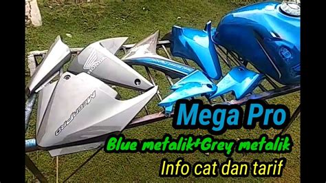 Repaint Mega Pro Mono Shock Blue Metalik Grey Metalik YouTube