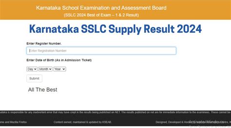 Karnataka Sslc Supply Result 2024 Out Check Kseab Exam 2 Results