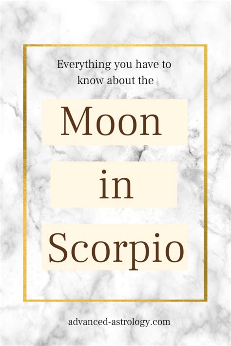 Moon In Scorpio Personality The Ultimate Guide