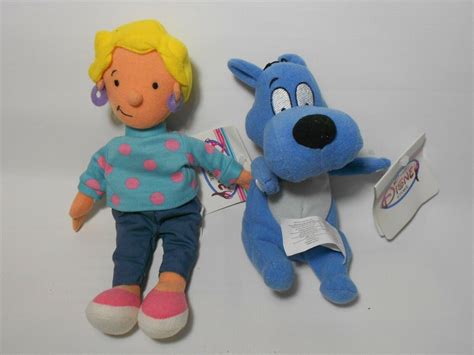 Vintage Doug Pork Chop And Patti Disney Store Plush Beanie Dolls W Tags