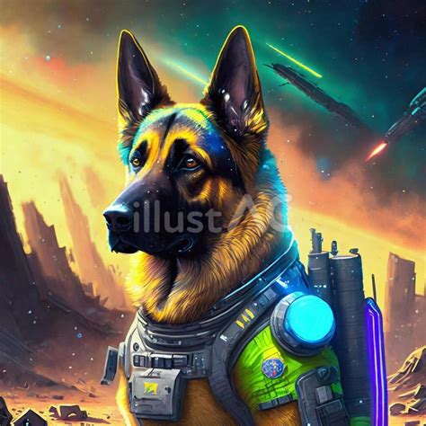 Free Vectors | dog wearing a space suit