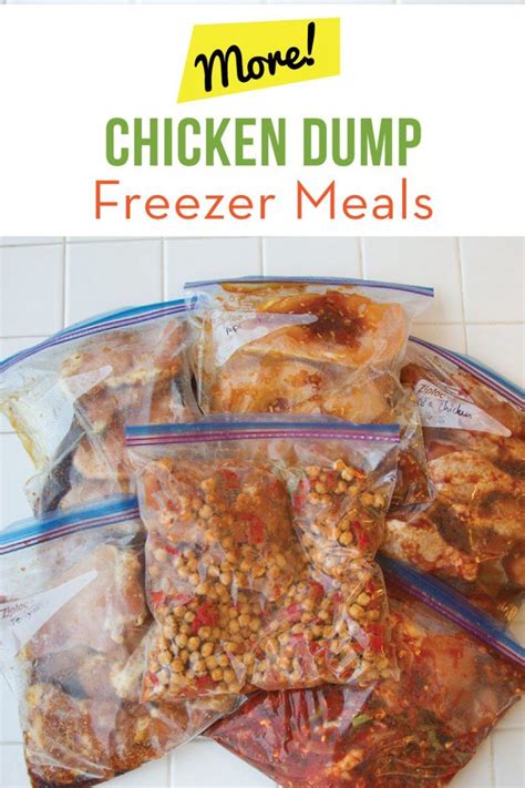 More Chicken Dump Freezer Meals Dump Meals Chicken Freezer Meals Freezer Meals