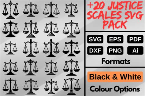 Justice Scales Svg Bundle Law Pack Png Graphic By Artful Assetsy