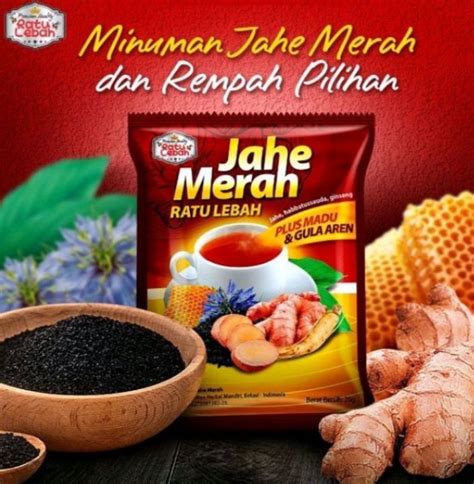 Jahe Merah Plus Madu Dan Gula Aren By Ratu Lebah Sachet Lazada