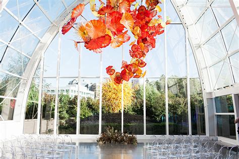 Chihuly Garden and Glass Wedding, Seattle WA | Rory & Gary — Britlyn Simone Floral | Destination ...