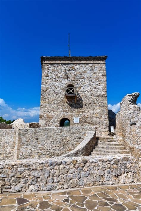 Ancient Fortress Momcilov Grad In Pirot Serbia Outside View Of Ruins