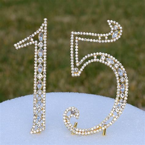 15 Cake Topper - Etsy