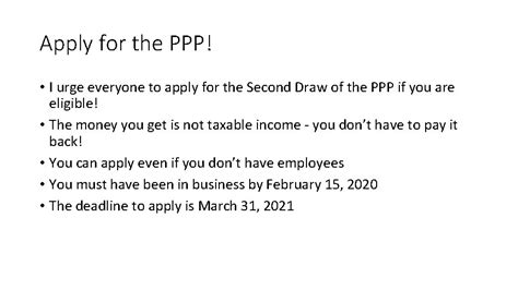 How To Fill Out The Ppp Second Draw