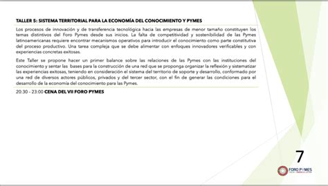 Vii Foro Pymes Italia Am Rica Latina Revista Panor Mica