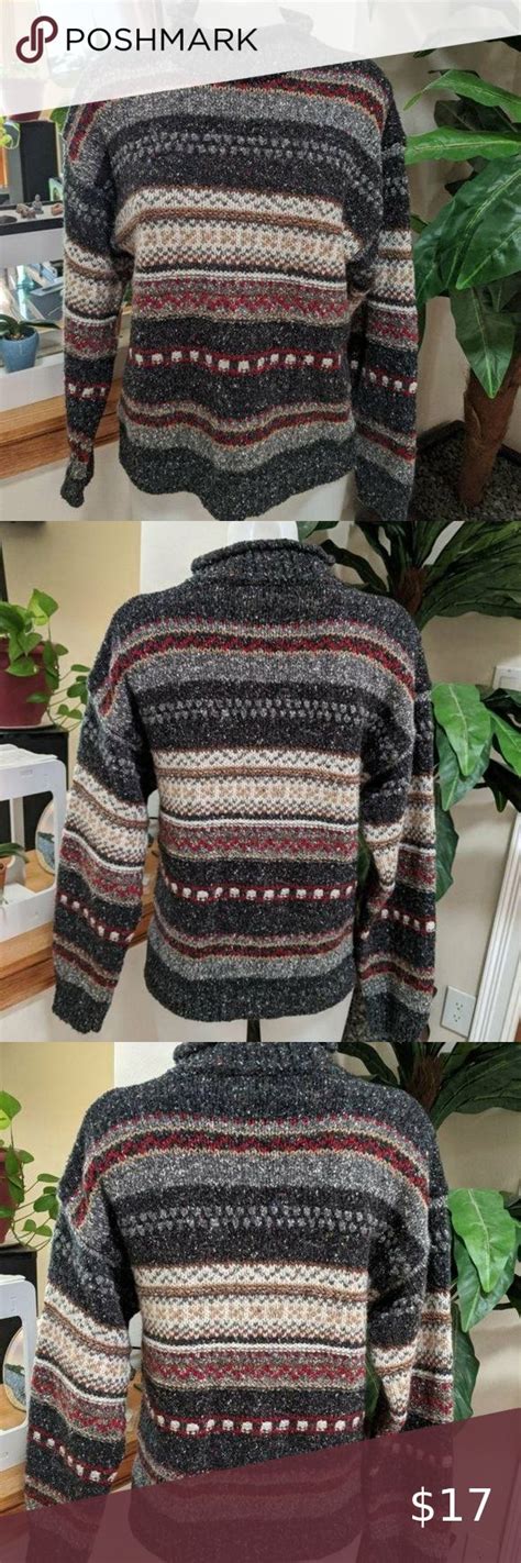 St John S Bay Authentic Women S Sweater Size Sm Mock Neck Sweater Men