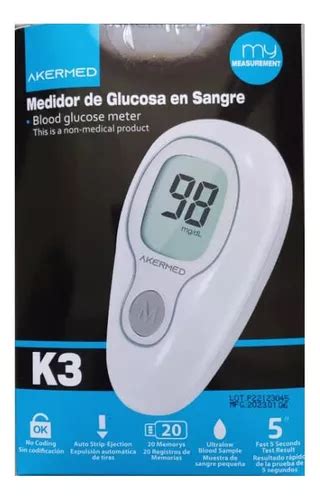 Glucometro Digital Medidor De Glucosa Tiras Lancetas Mercadolibre