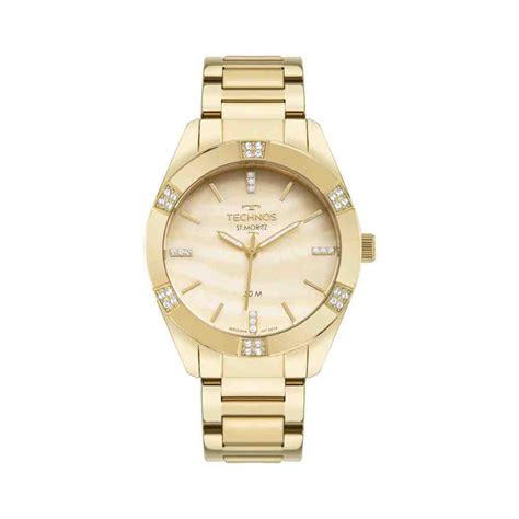 Relógio Dourado Feminino Technos St Moritz 2036MPM 1X ELISTER