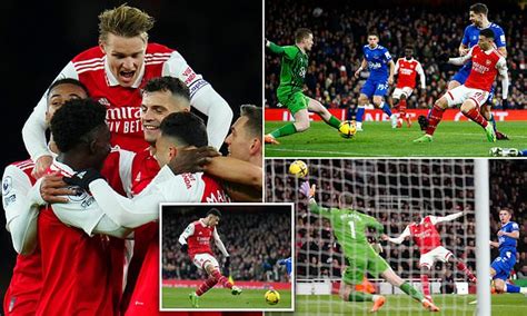 Arsenal 4 0 Everton Rampant Gunners Go Five Points Clear Of City With