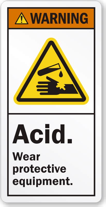 Acid Signs Acid Warning Signs