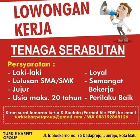 LOWONGAN KERJA TENAGA SERABUTAN AtmaGo