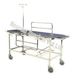 Stretcher Trolley Heavy Duty Painted With Side Guard Cylinder