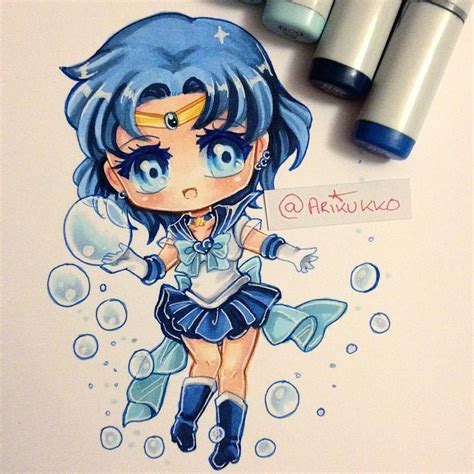 Chibi Fanart Of Sailor Mercury In Her Super Transformation Who Is Your