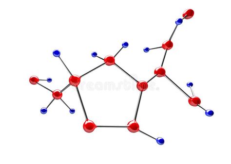 Tomo De La Mol Cula En El Fondo Blanco Stock De Ilustraci N