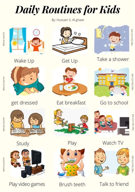 Daily routines for kids