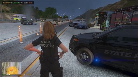 Gta 5 Lspdfr Playing As A Female State Trooper Spike Strip Support