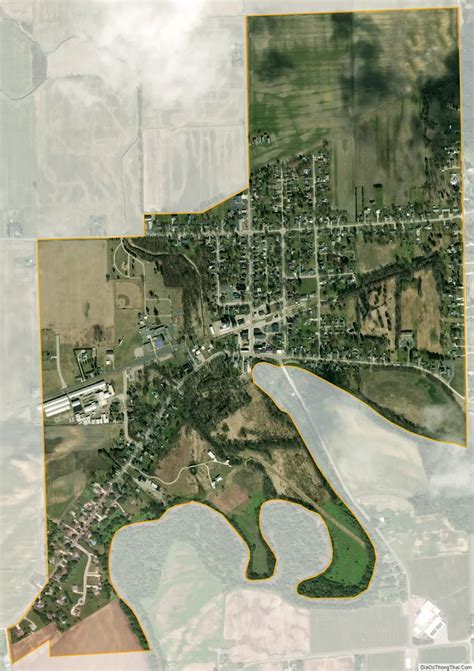 Map of Deerfield village, Michigan