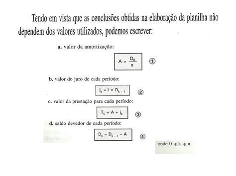 SISTEMA DE AMORTIZAÇÃO CONSTANTE ppt carregar