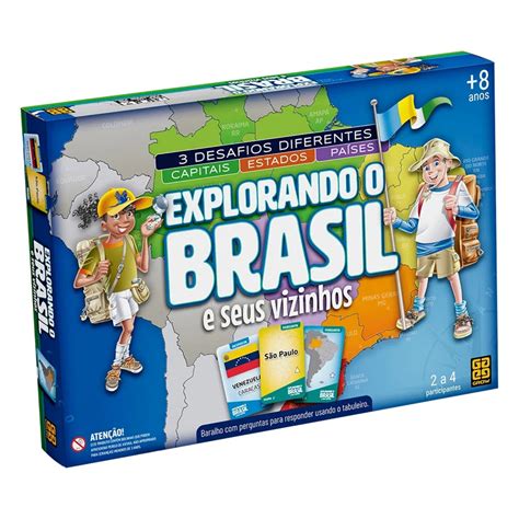 Jogo Explorando O Brasil Estados Capitais Bandeiras Grow Shopee Brasil