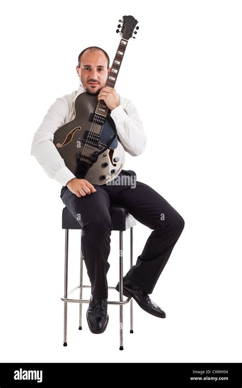 Playing Guitar Sitting On Stool Hi Res Stock Photography And Images Alamy