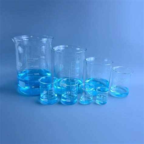 78p 1set Lab Borosilicate Glass Beaker All Sizes Chemical Experiment Laboratory Equipment All