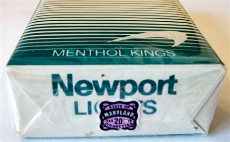 Newport Lights Menthol Kings Vintage American Cigarette Pack